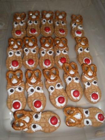 Reindeer cookies for the school party